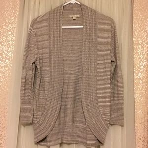New York & Company open cardigan taupe Medium